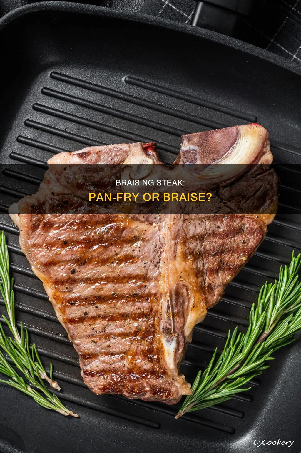 can you cook braising steak in a frying pan