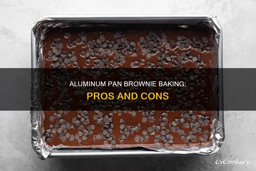can you cook brownies in a aluminum pan