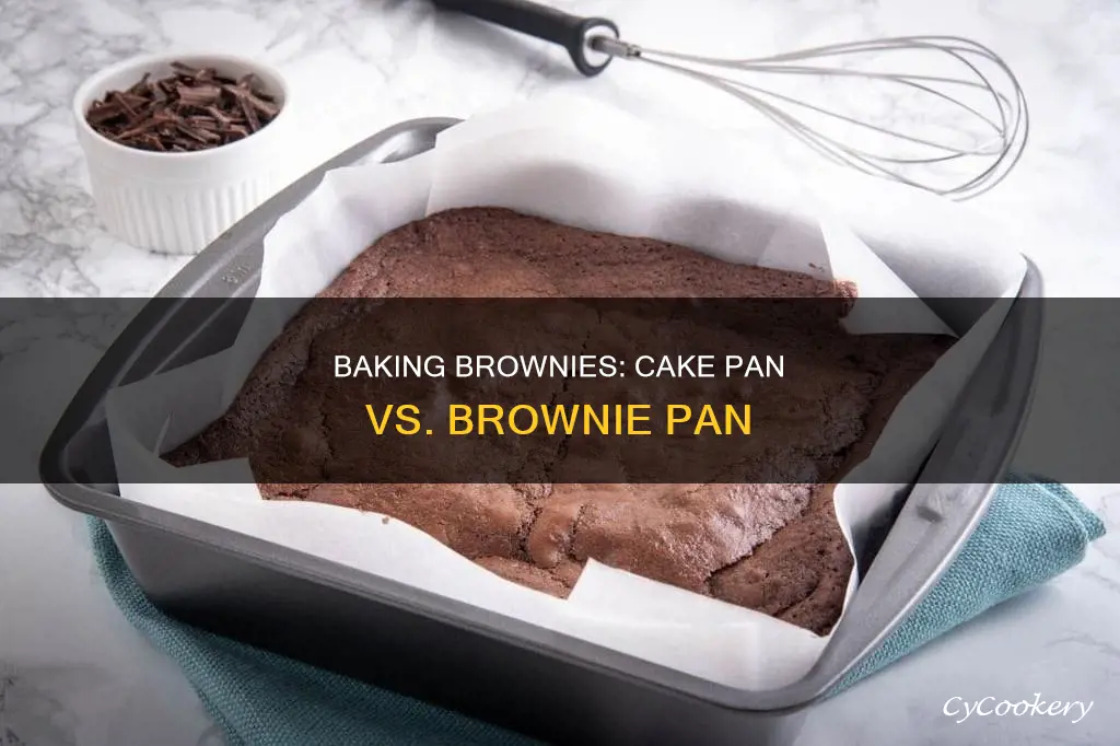 can you cook brownies in a cake pan