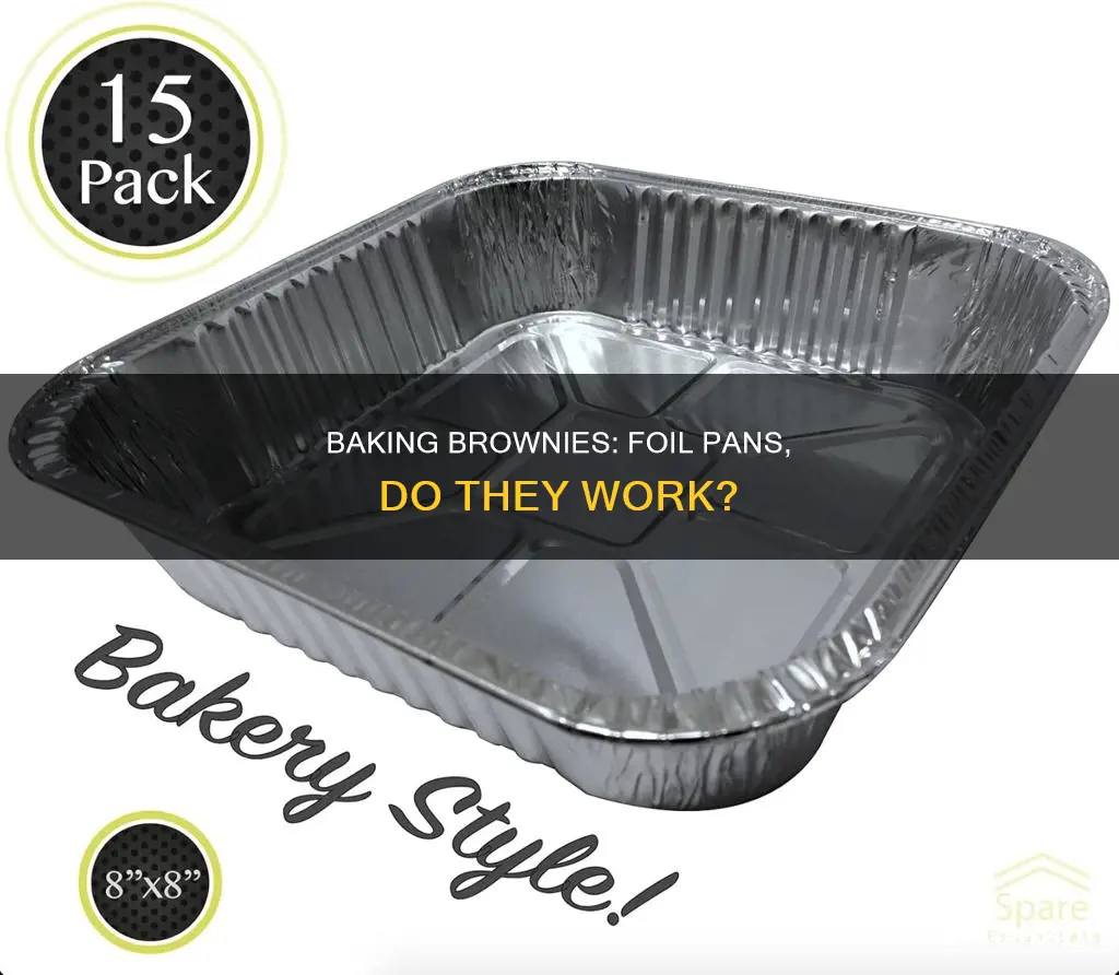 can you cook brownies in a foil pan