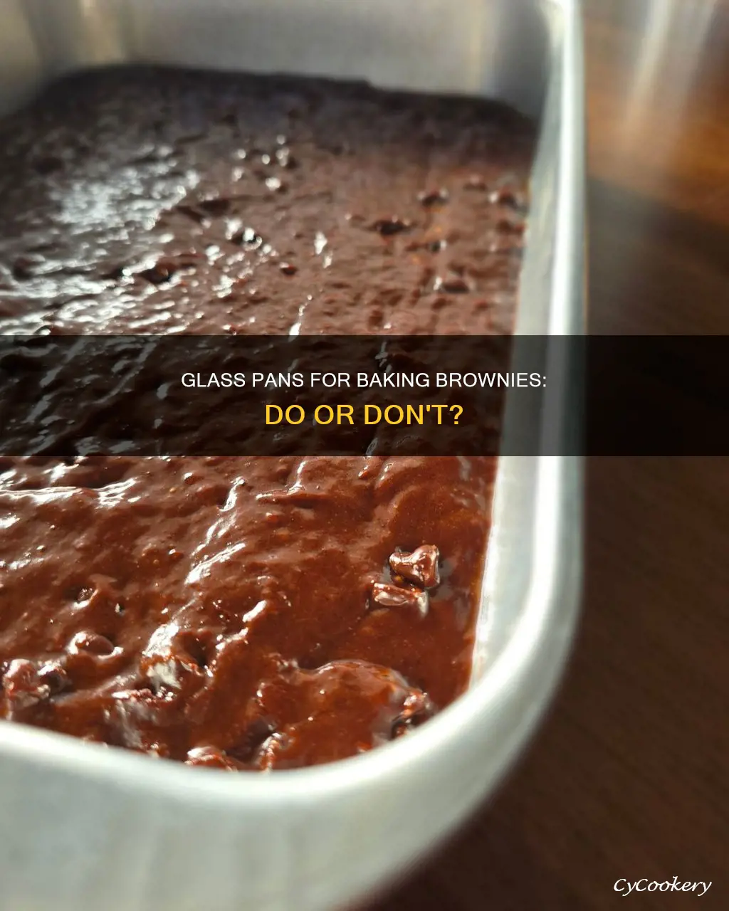can you cook brownies in glass pan