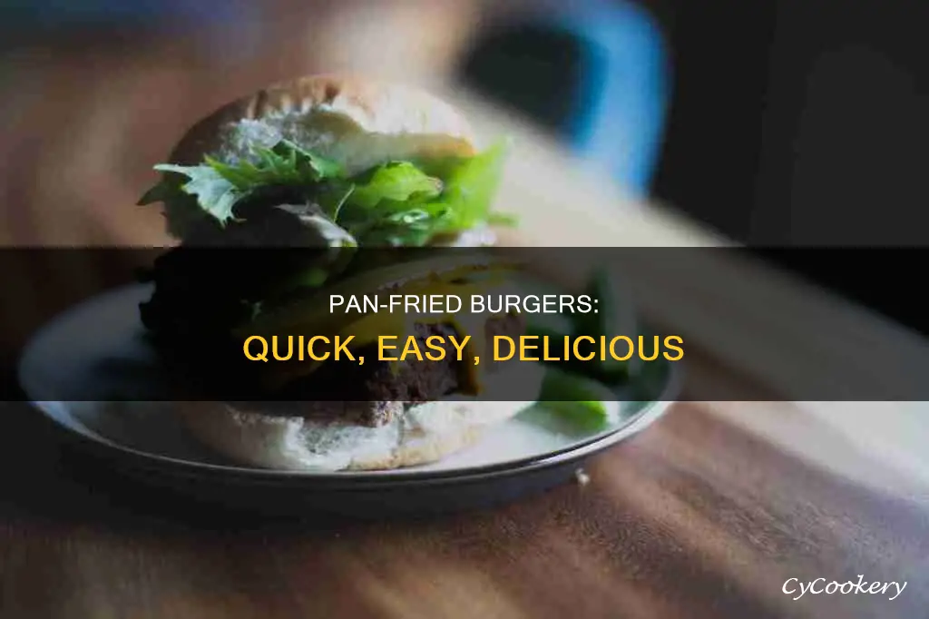 can you cook burgers in a pan