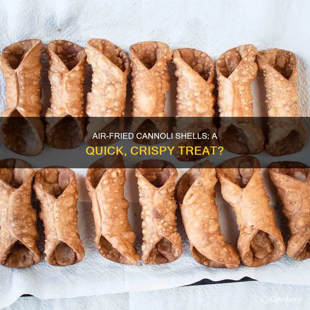 can you cook cannoli shells in an air fryer