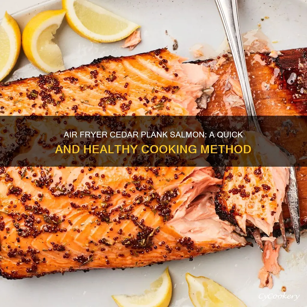 can you cook cedar plank salmon in an air fryer