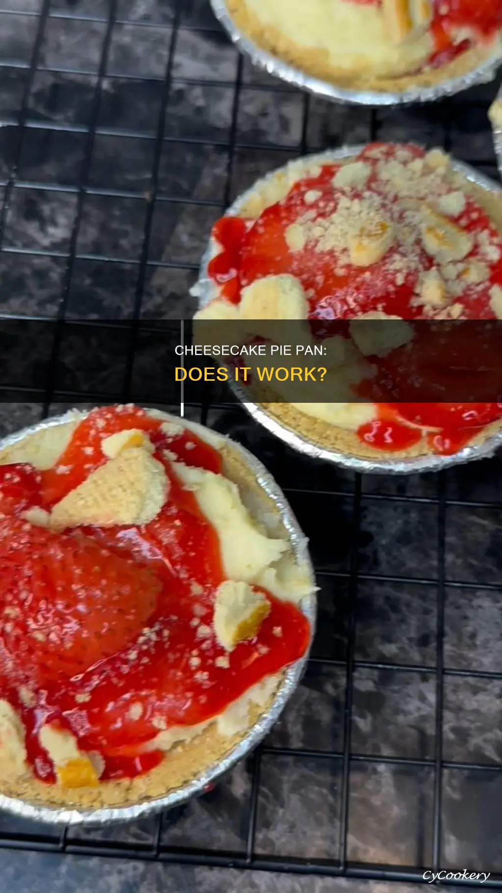 can you cook cheesecake in a pie pan