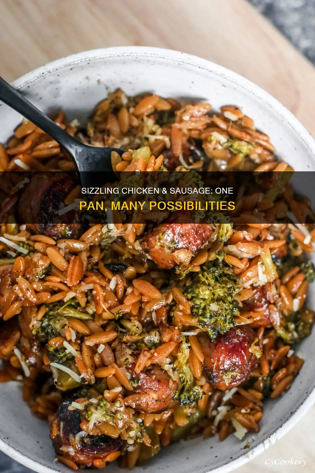 can you cook chicken and sausage in the same pan