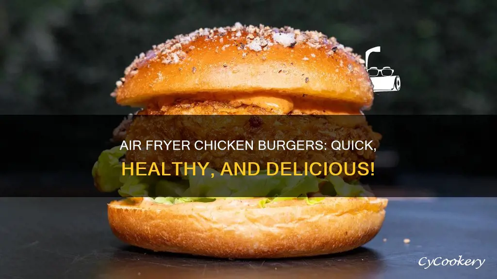 can you cook chicken burgers in air fryer