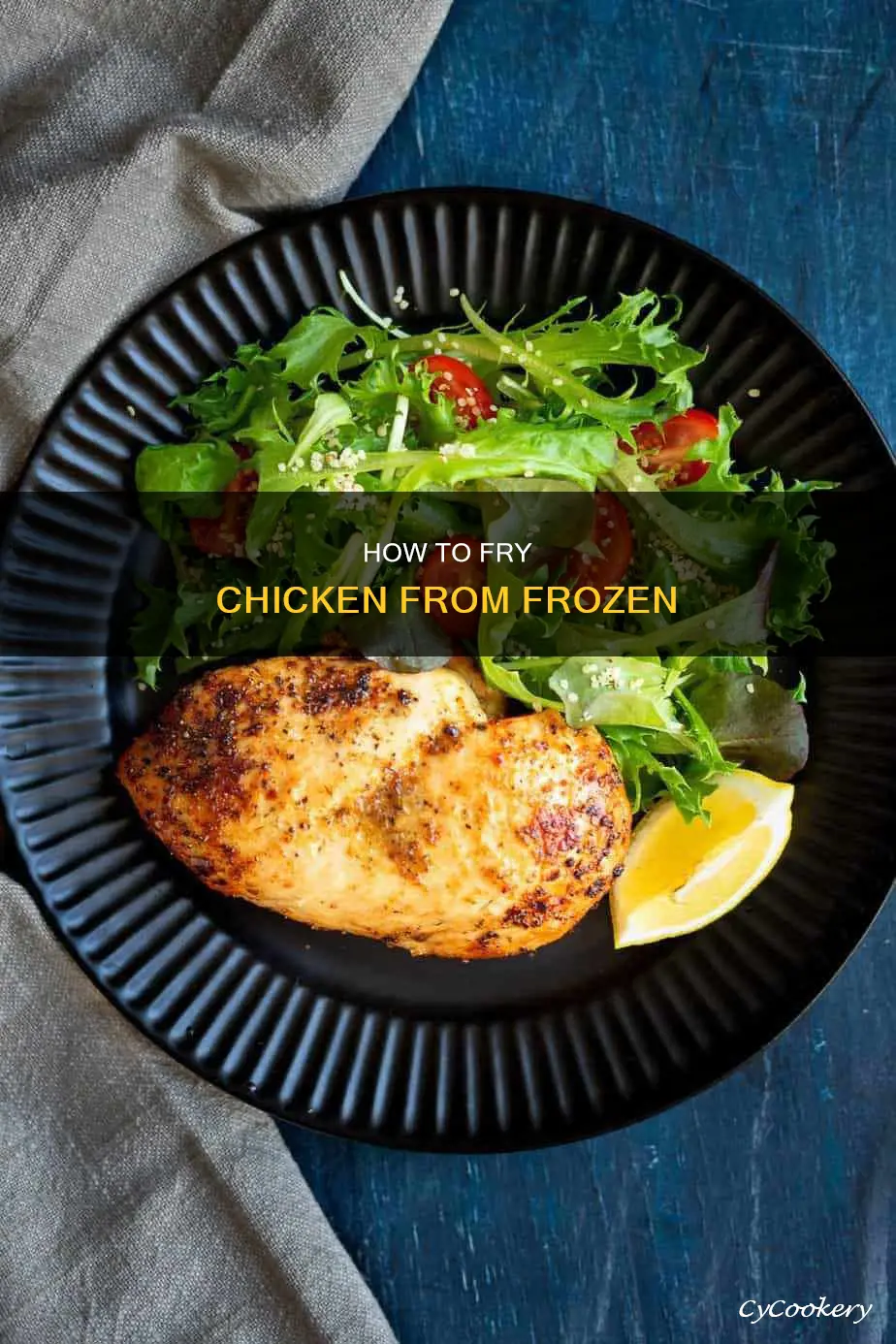 can you cook chicken from frozen in a frying pan