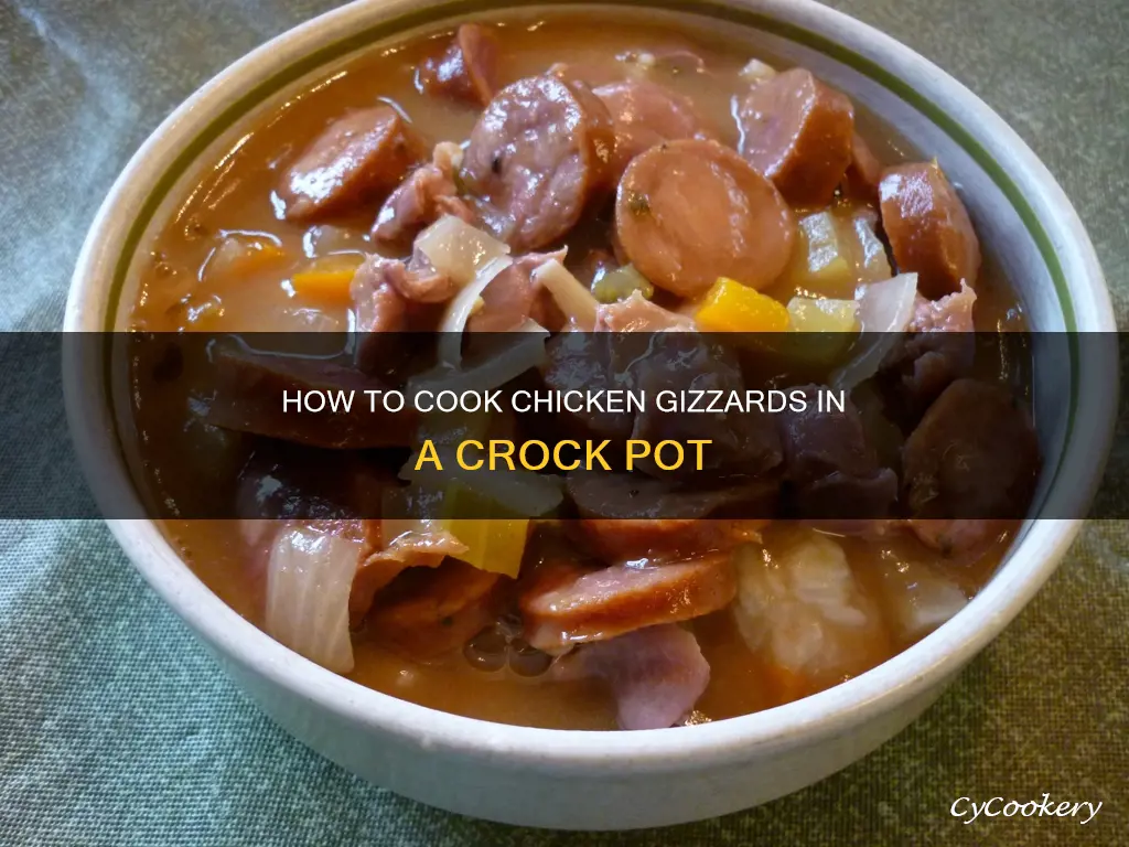 can you cook chicken gizzards in a crock pot