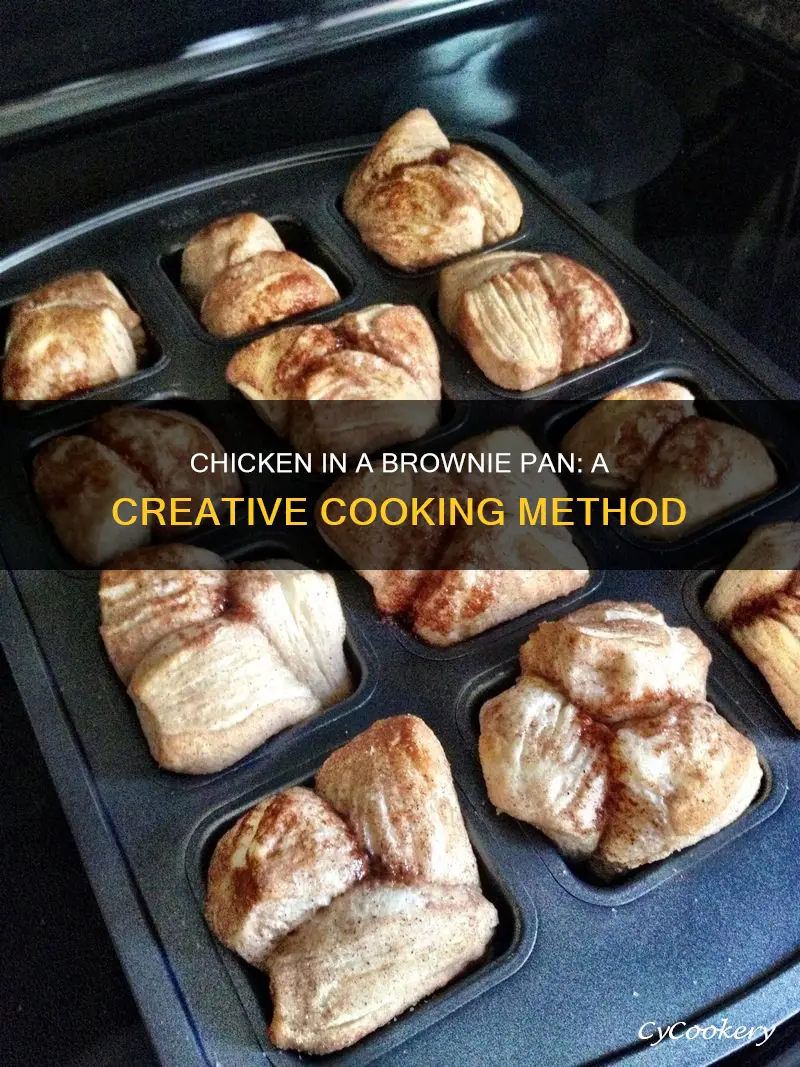 can you cook chicken in a brownie pan