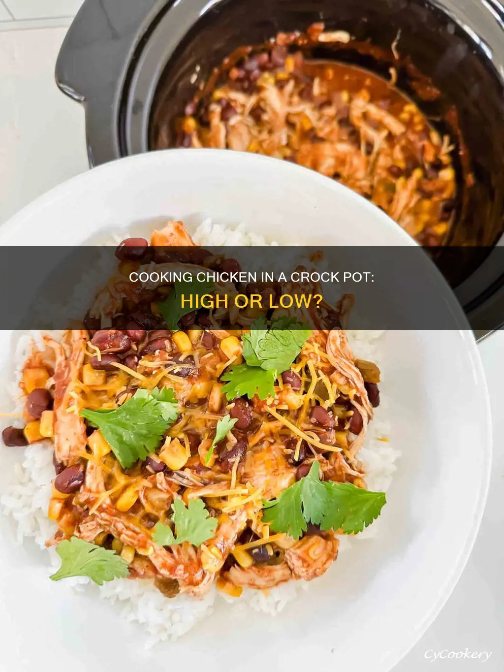 can you cook chicken on high in crock pot