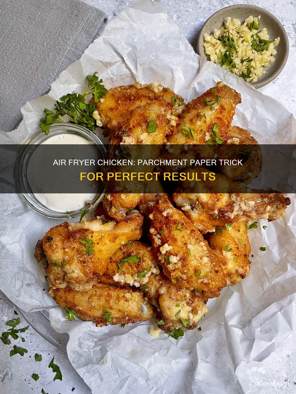 can you cook chicken on parchment paper in air fryer