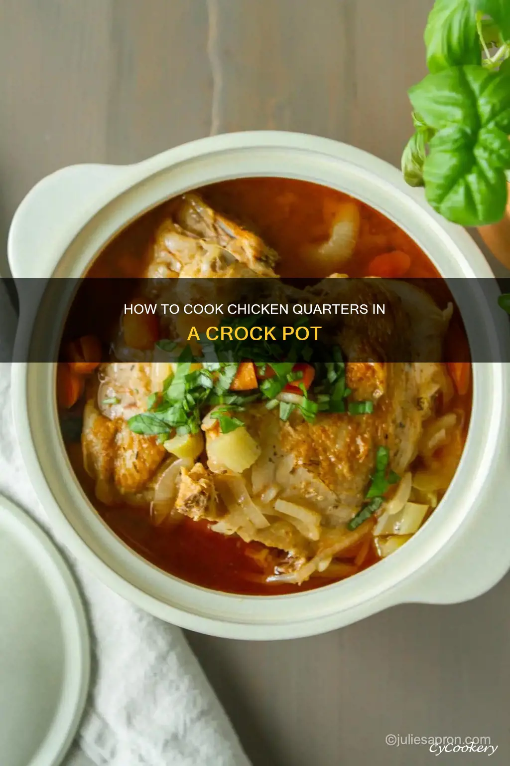 can you cook chicken quarters in crock pot