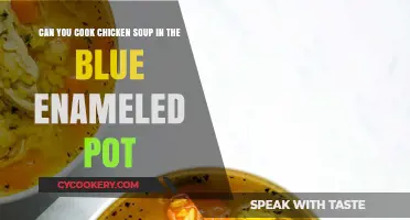 Blue Enameled Pot: Perfect for Chicken Soup?