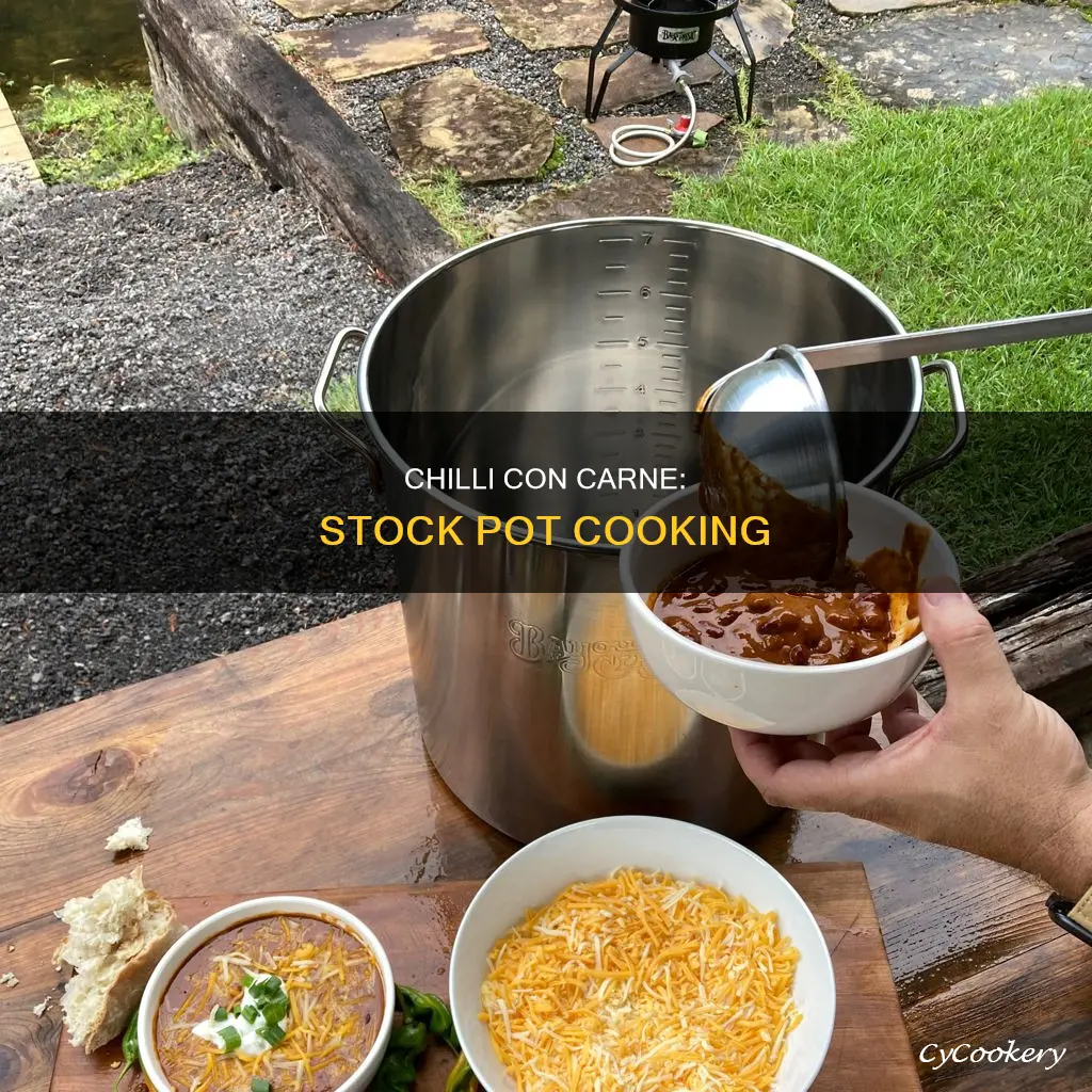 can you cook chili in a stock pot