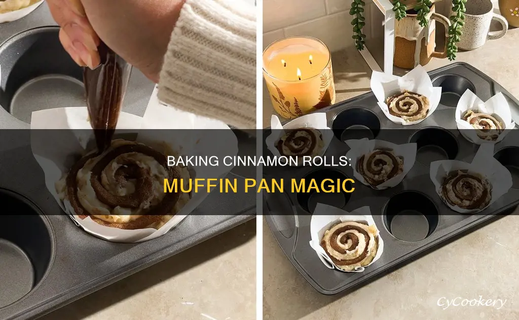 can you cook cinnamon rolls in a muffin pan