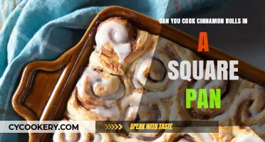 Baking Cinnamon Rolls: Square Pan, Round Rolls