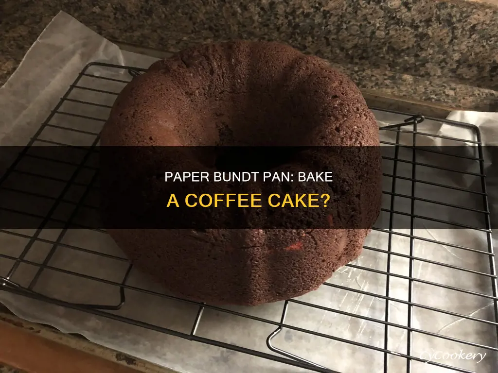 can you cook coffee cake in paper bundt pan
