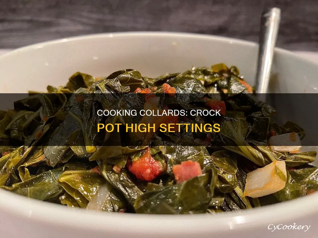 can you cook collards on high in a crock pot