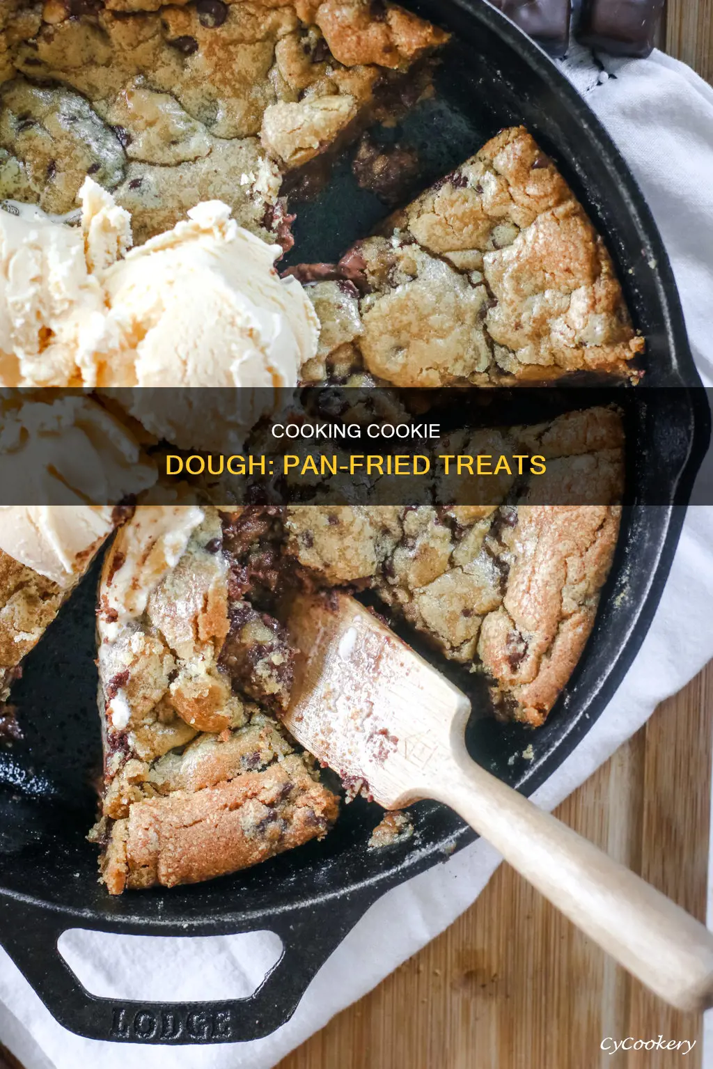 can you cook cookie dough in a pan