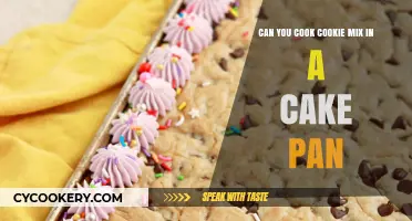 Baking Cookie Mix: Cake Pan Experiment