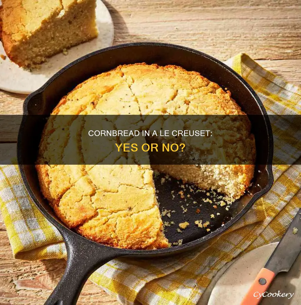 can you cook cornbread in a le creusette pan