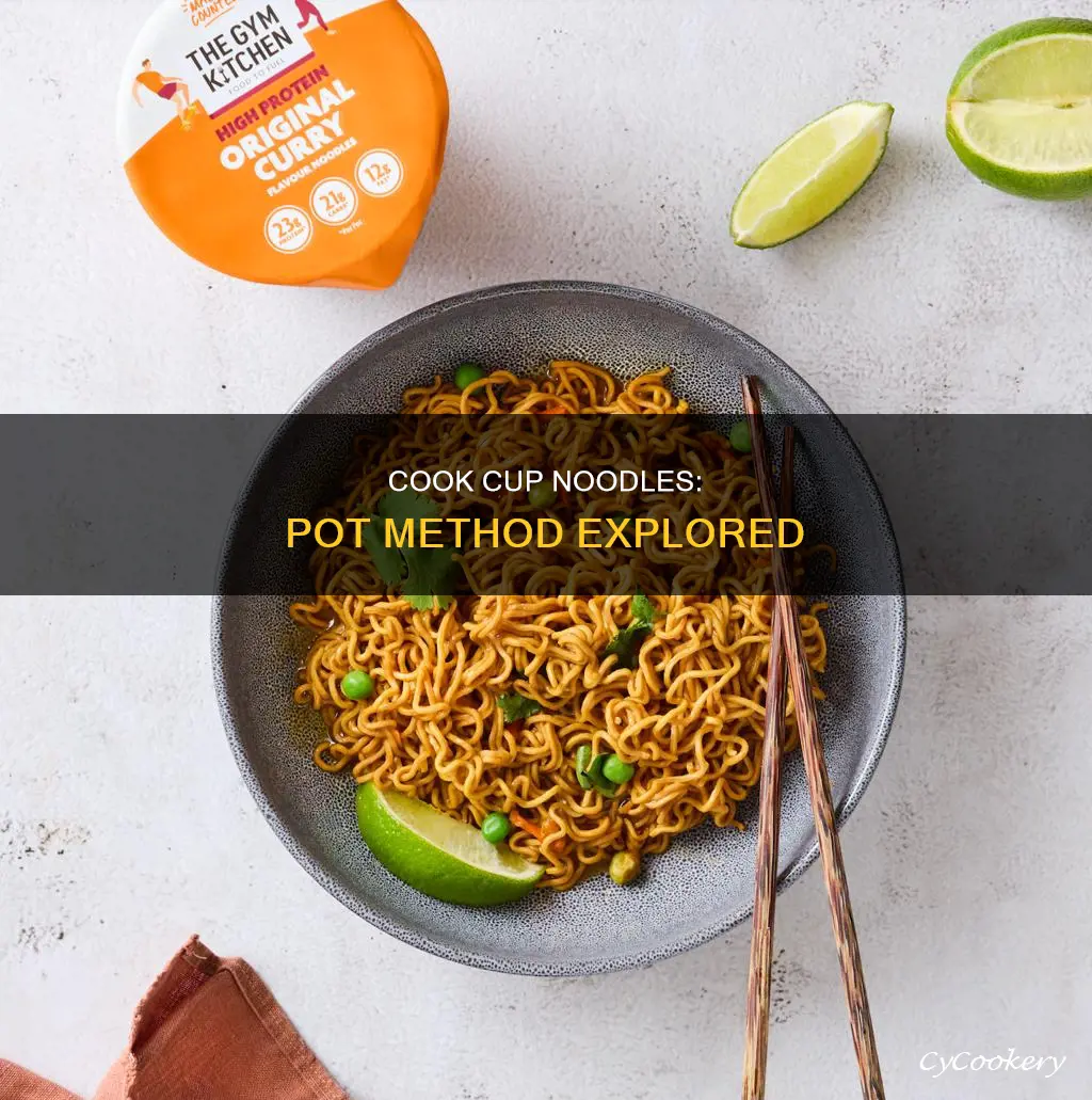 can you cook cup noodles in a pot