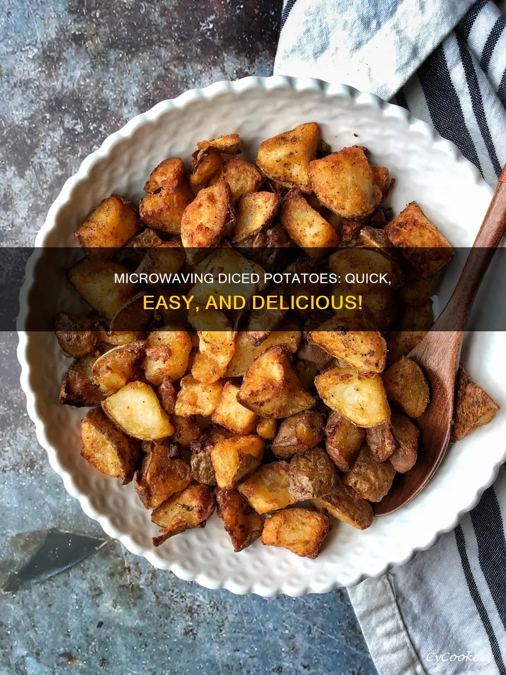 can you cook diced potoes in the microwave