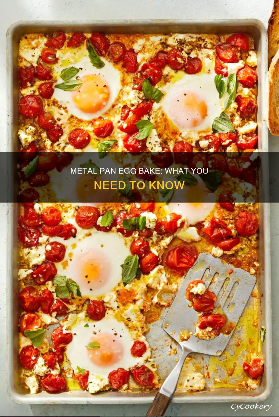 can you cook egg bake in a metal pan
