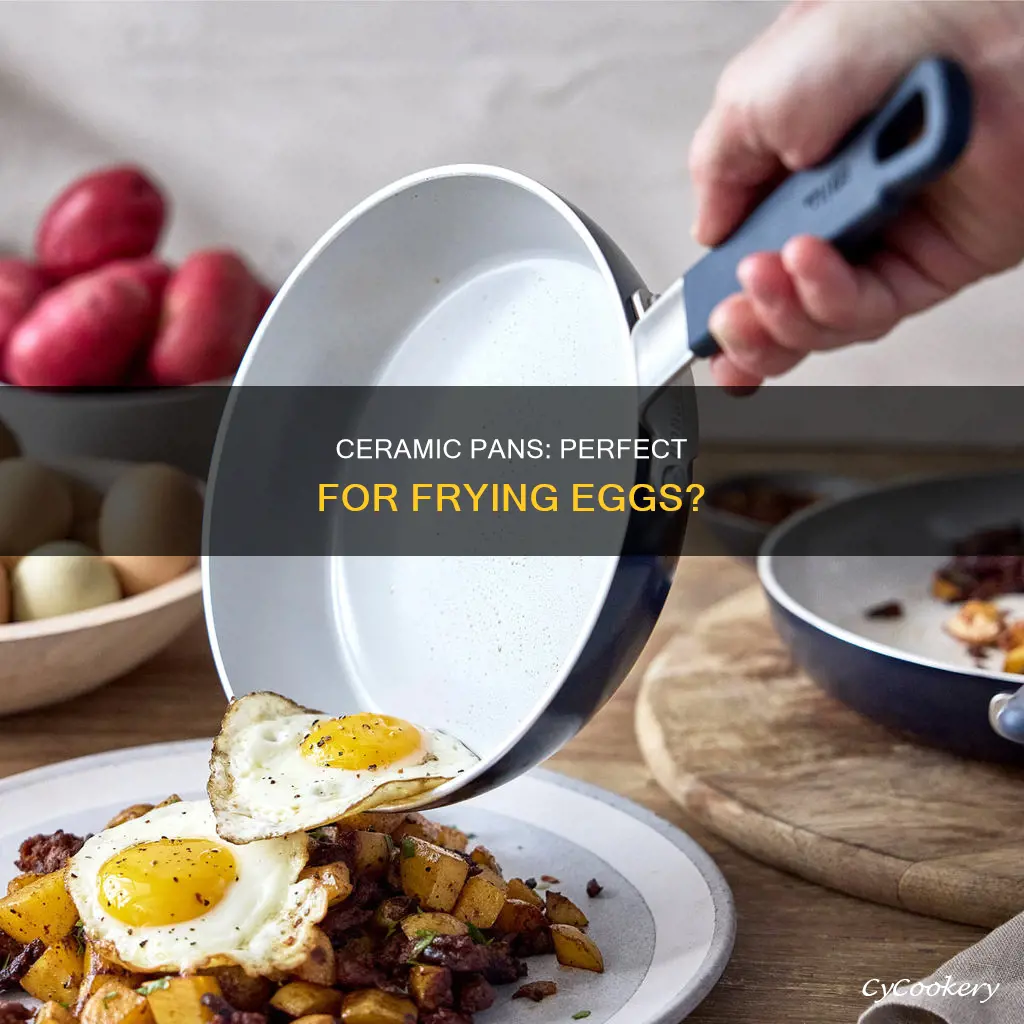 can you cook eggs in a ceramic pan
