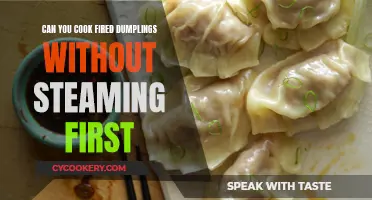 Frying Dumplings: To Steam or Not to Steam?