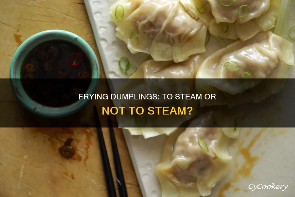 can you cook fired dumplings without steaming first