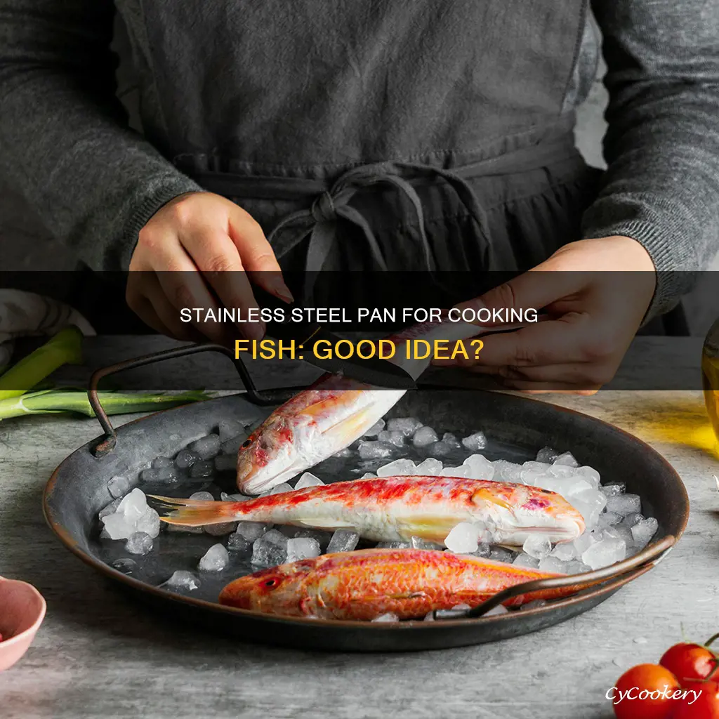 can you cook fish in a stainless steel pan