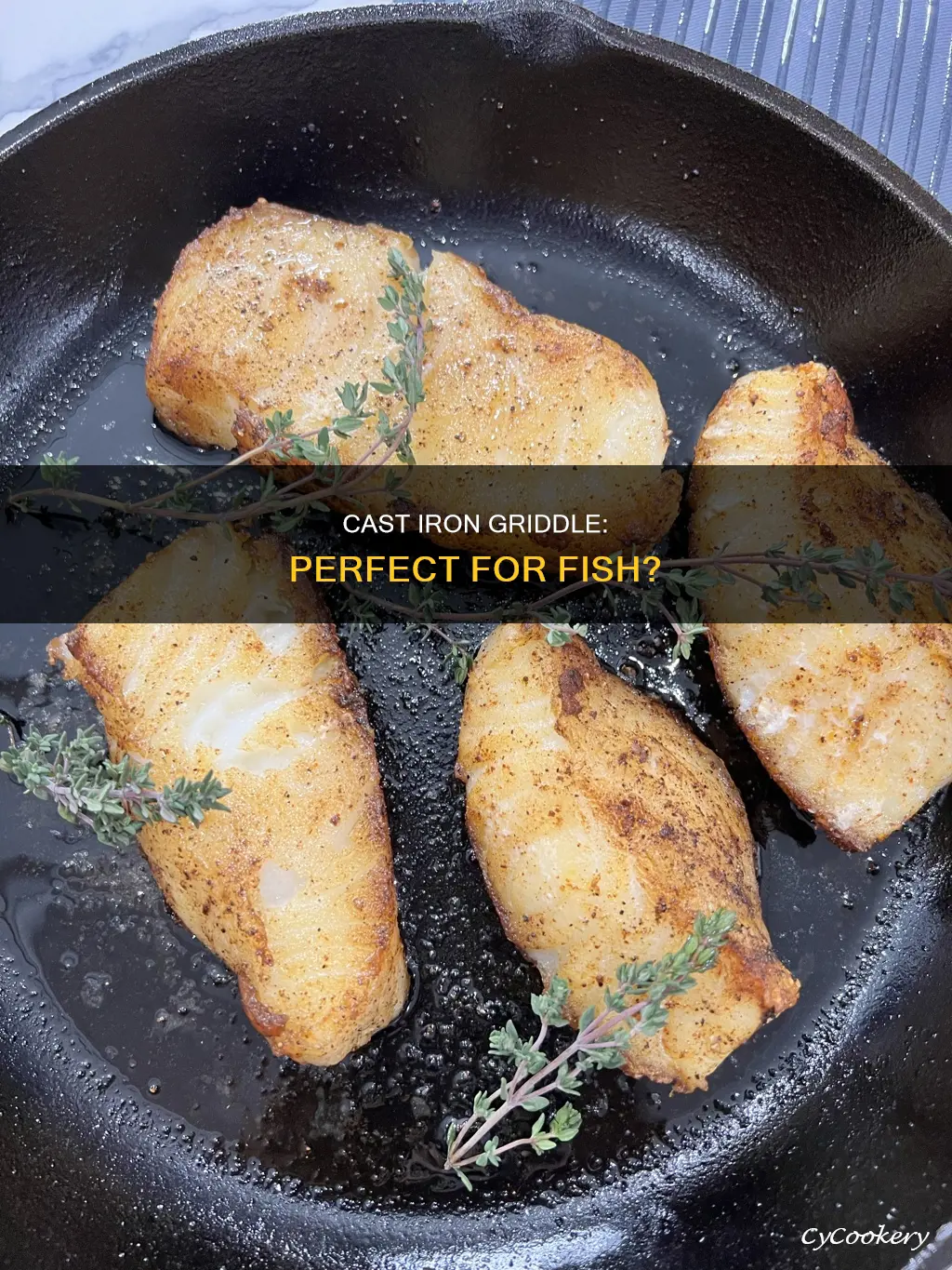 can you cook fosh on a cast iron griddle pan