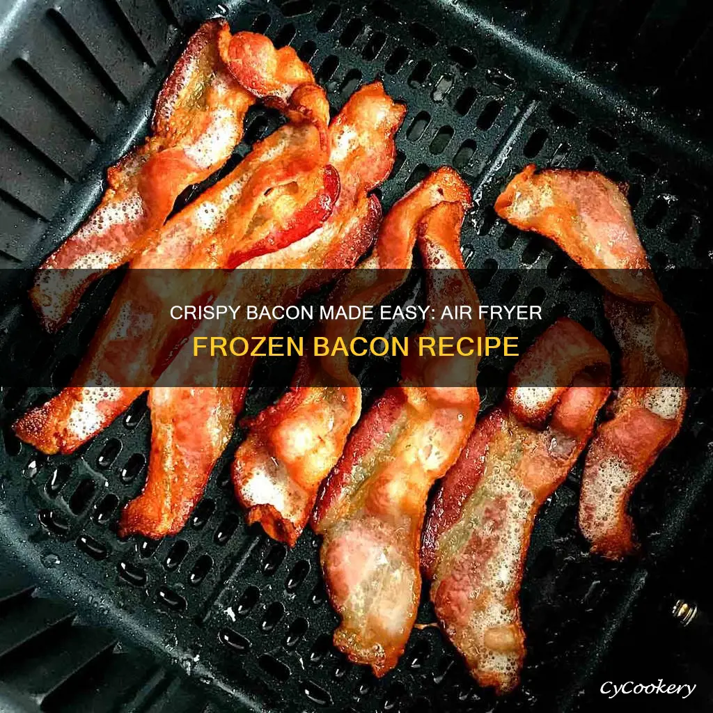 can you cook frozen bacon in an air fryer