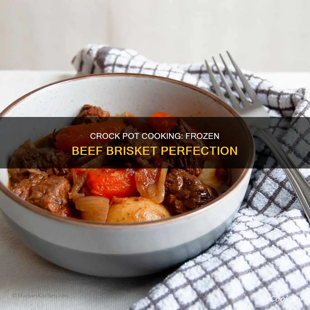 can you cook frozen beef brisket in crock pot