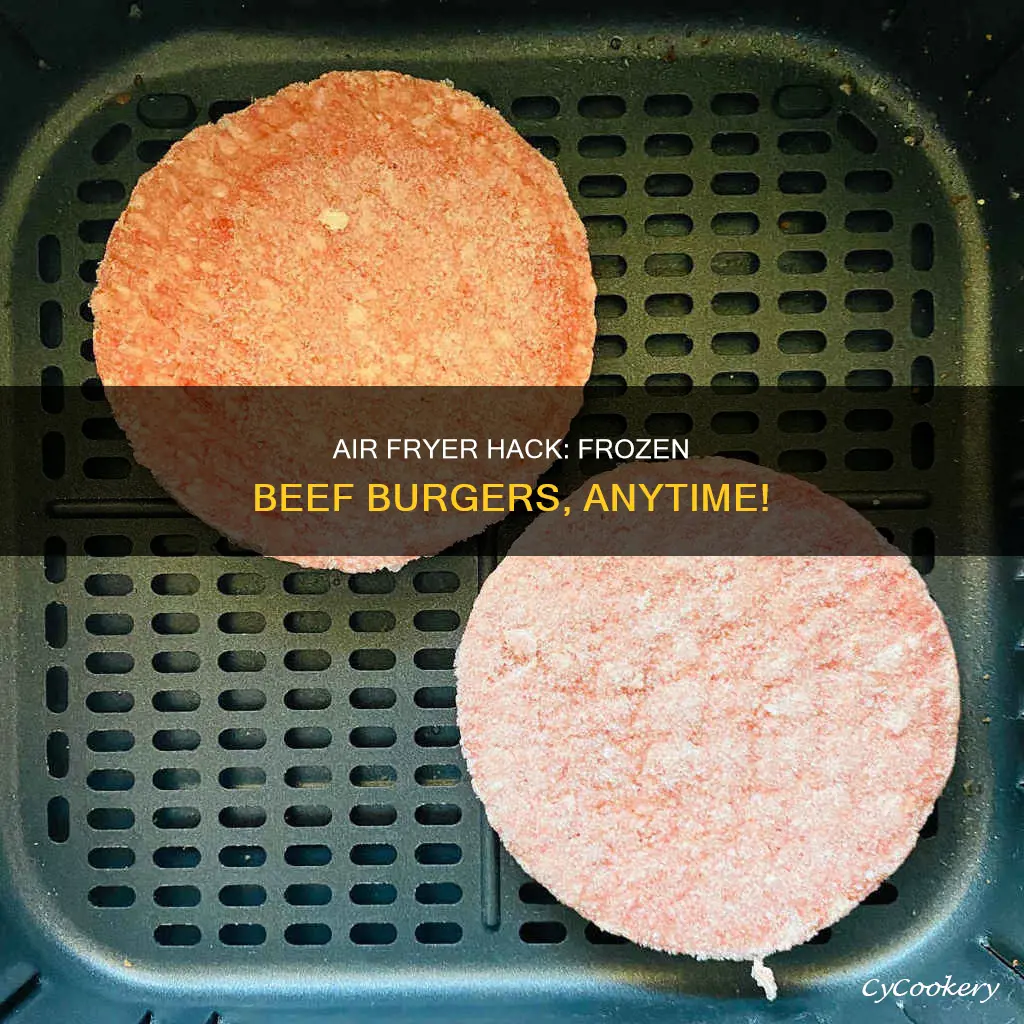 can you cook frozen beef burgers in the air fryer