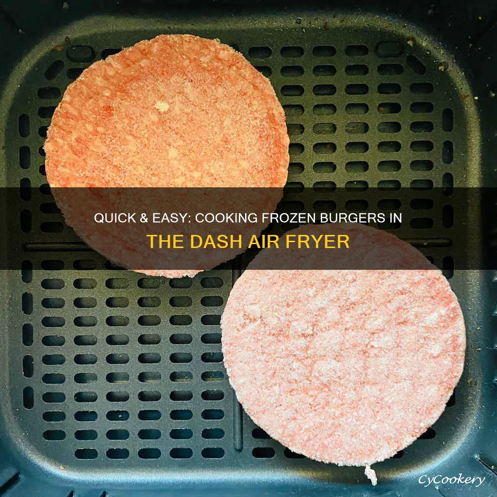 can you cook frozen burger patty in dash air fryer