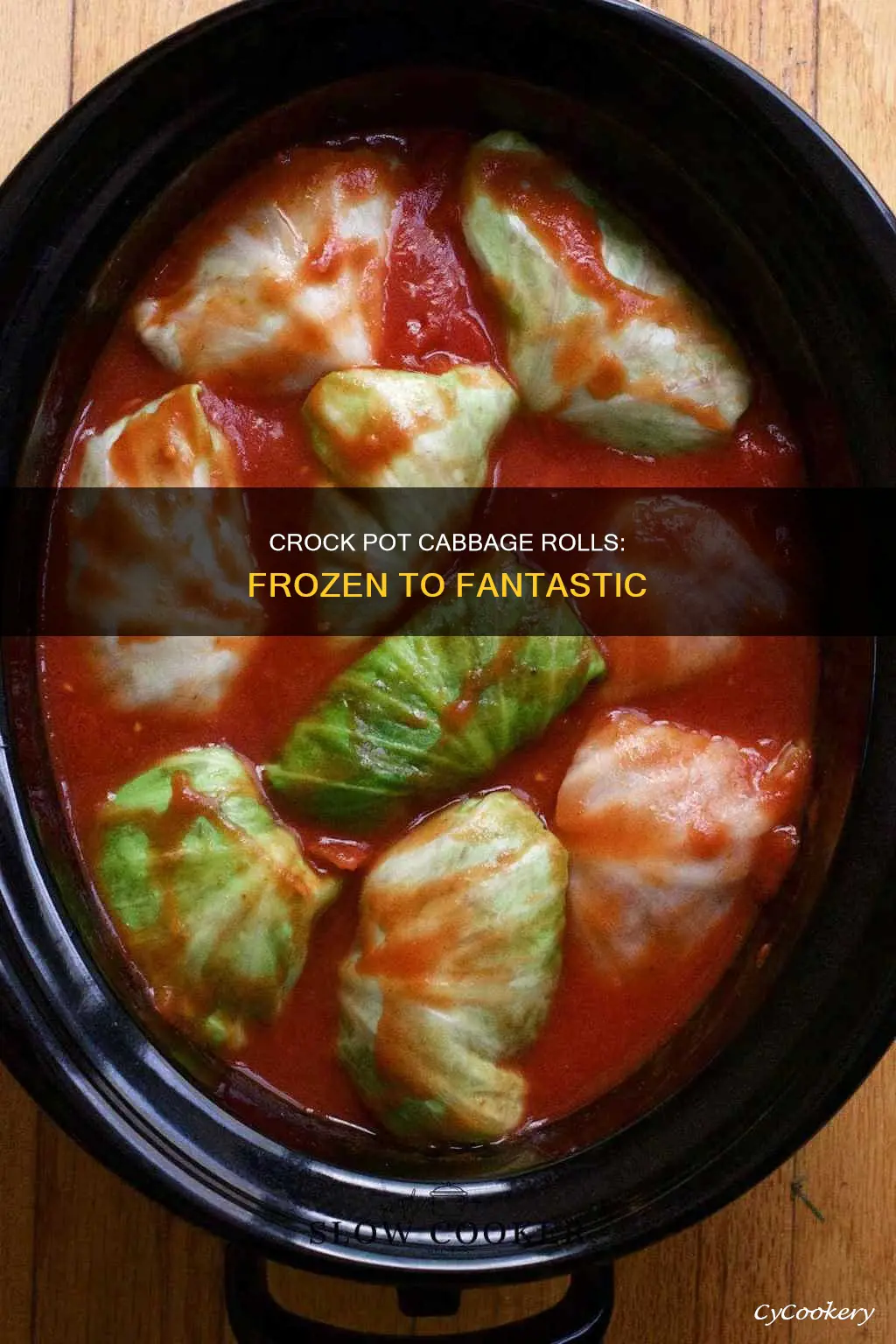 can you cook frozen cabbage rolls in a crock pot