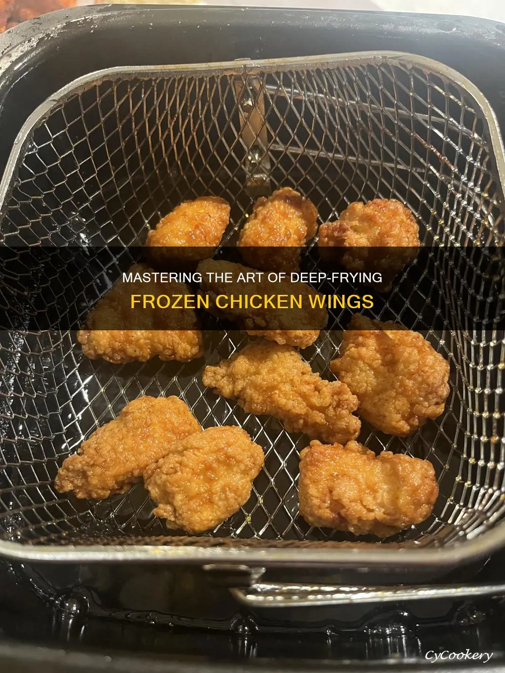 can you cook frozen chicken wings in the deep fryer