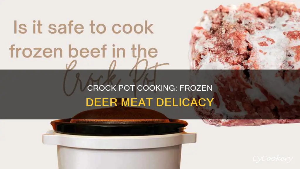 can you cook frozen deer meat in a crock pot