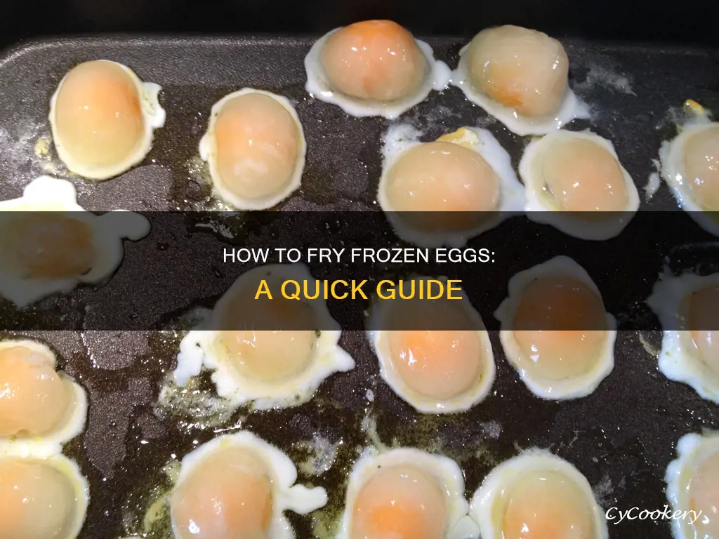 can you cook frozen eggs in a frying pan