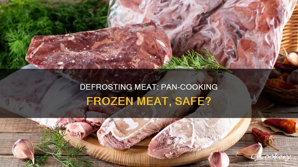 can you cook frozen meat in a pan
