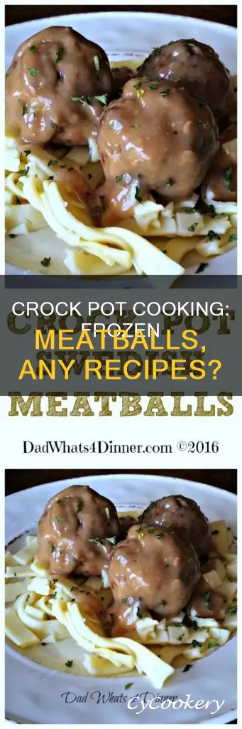 can you cook frozen meatballs in a crock pot