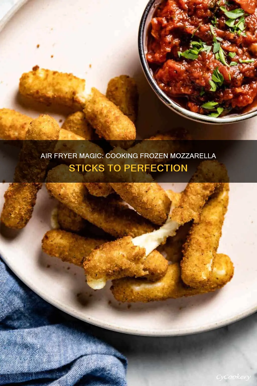 can you cook frozen mozzarella sticks in air fryer