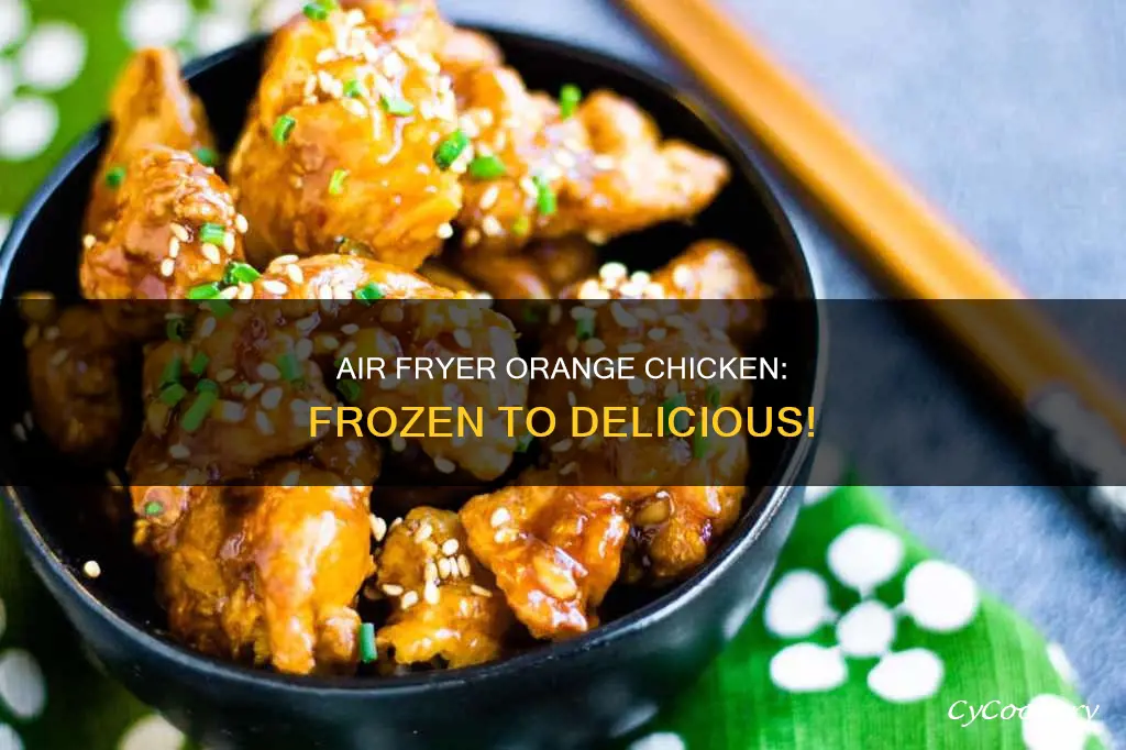 can you cook frozen orange chicken in the air fryer