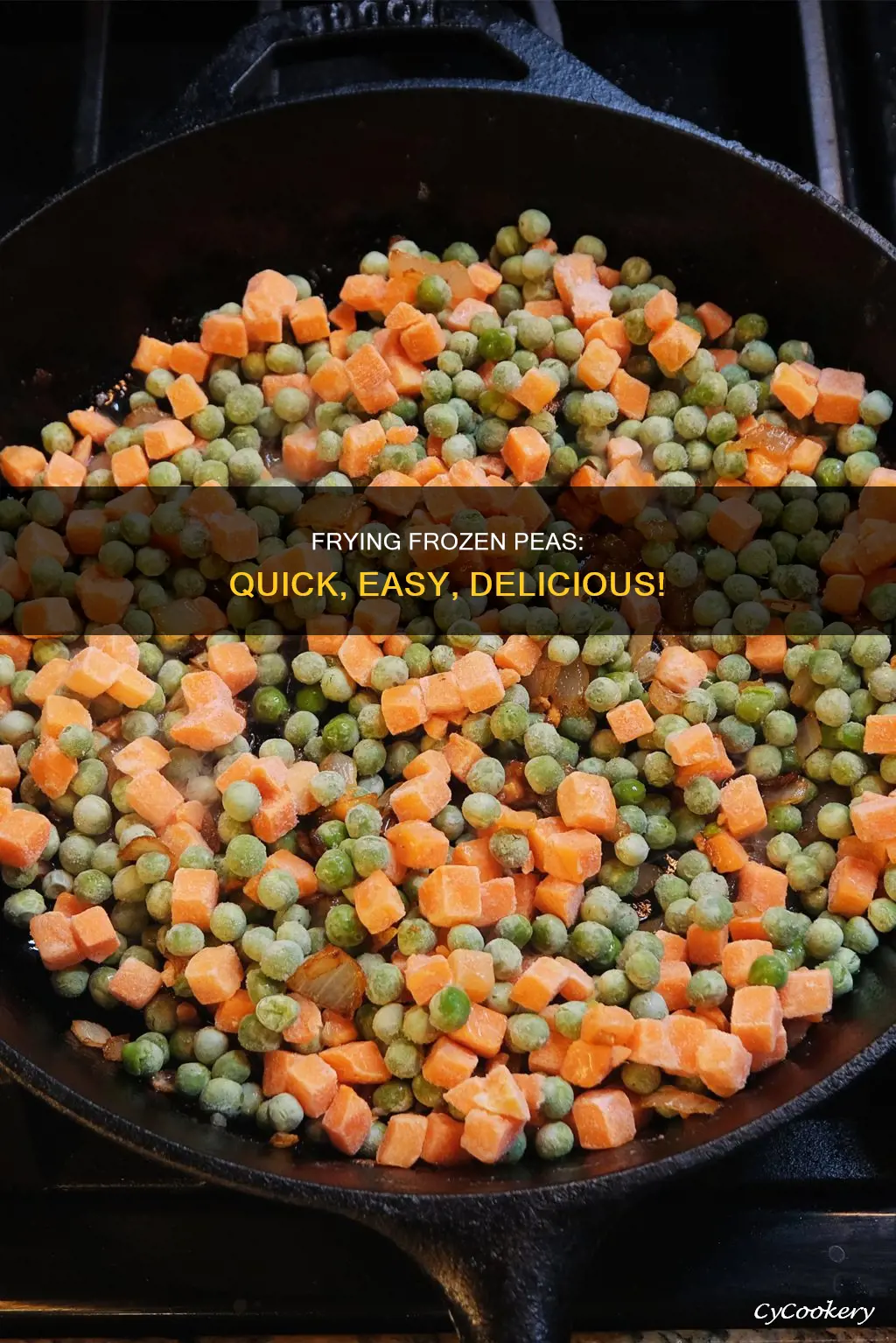 can you cook frozen peas in a frying pan