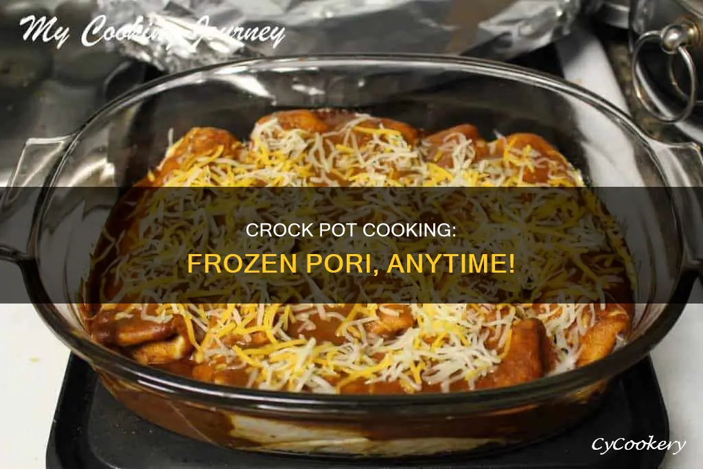 can you cook frozen pori in crock pot