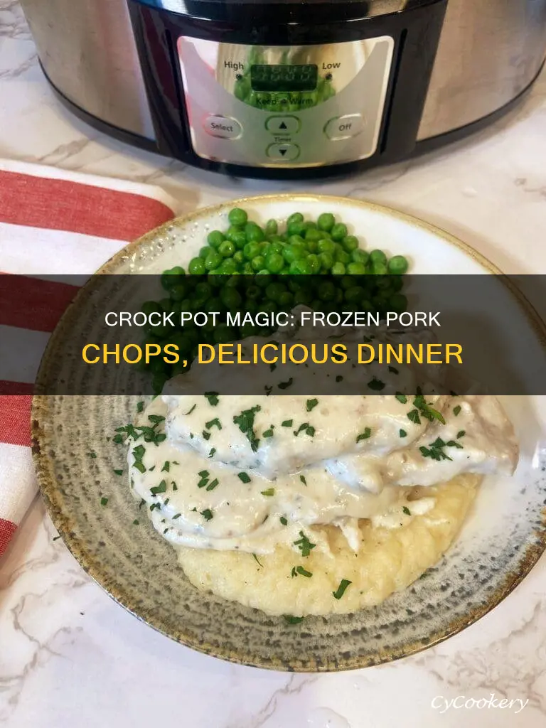 can you cook frozen pork chops in a crock pot