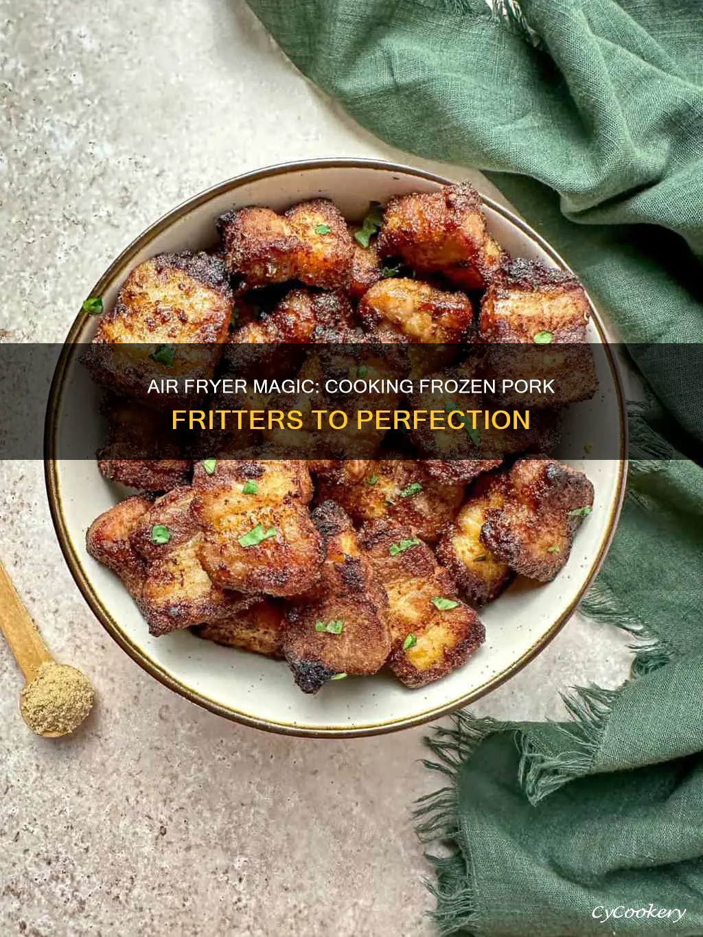 can you cook frozen pork fritters in air fryer